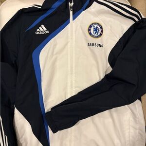 Chelsea Adidas Vintage Y2k Streetwear Football Jacket Men’s Large (relaxed)
